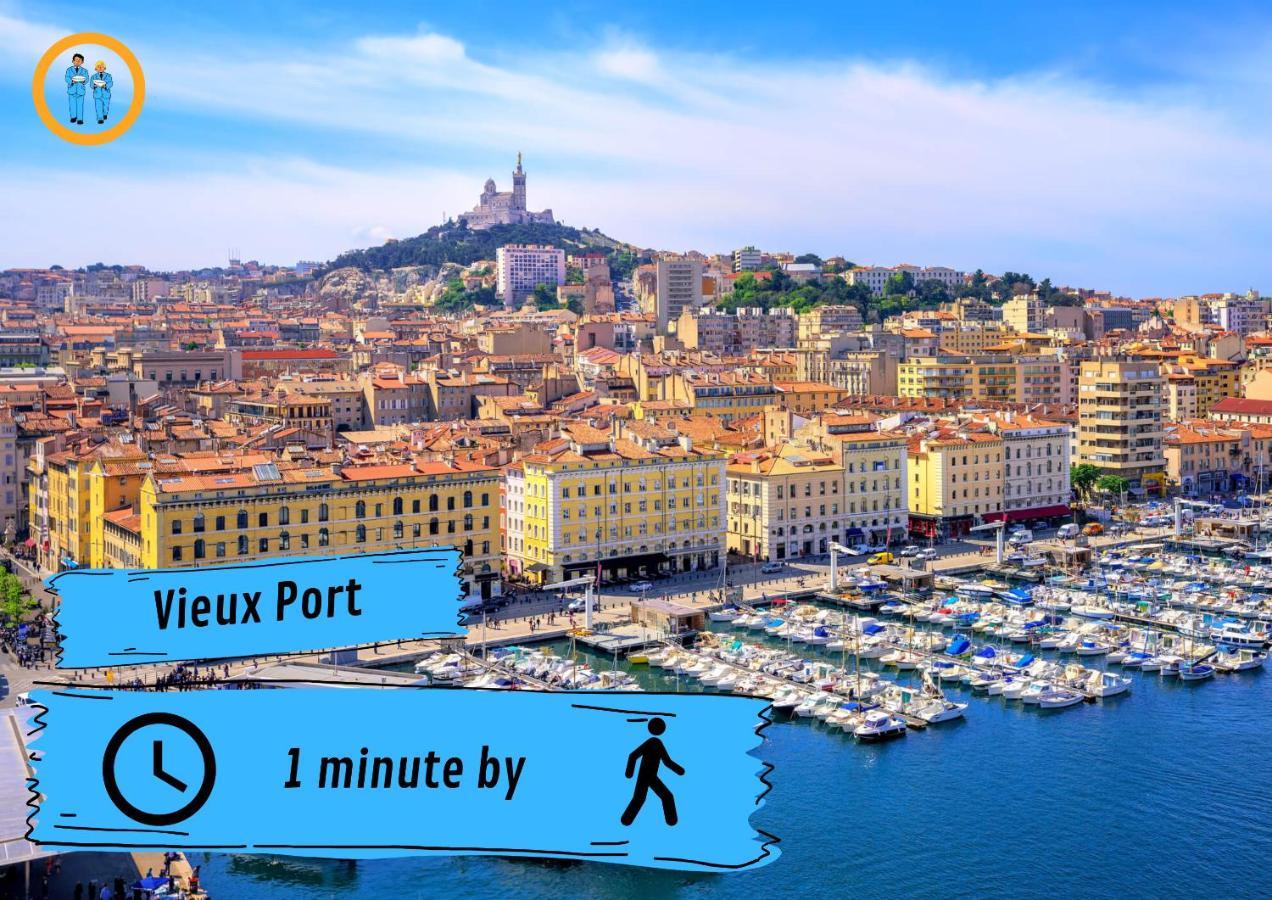 Hyper Centre Vieux Port - Loft - Les Freres De La Loc' Apartment Marseille Ngoại thất bức ảnh